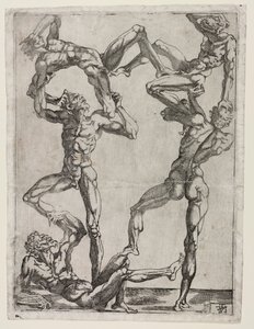 Pyramide de cinq hommes, vers 1543 - Juste de Juste