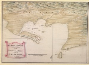 A PLAN of the HARBOUR and Parts of adjacent on the ISTHMUS of DARIEN where the SCOTCH COMPANY was settled. / I. Watson : Ingénieur : 1743. - Justly Watson