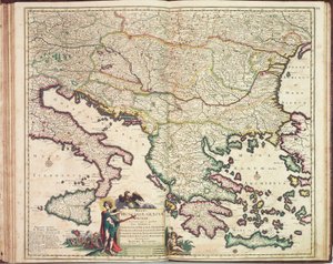 Atlas de Justus Danckers : Hongrie et Grèce, vers 1688 - Justus Danckertsz