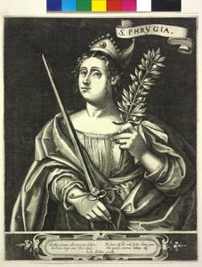 Gravure de Justus Sadeler phrygienne Sibylle