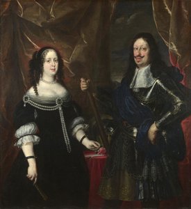 Double portrait du Grand-Duc Ferdinand II de Toscane et de sa femme Vittoria della Rovere, années 1660