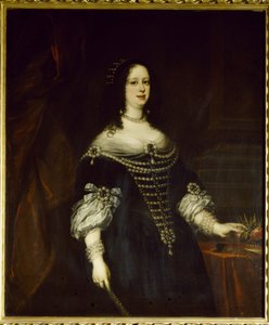 Portrait de Vittoria della Rovere (1622-1694), Grande Duchesse de Toscane, épouse de Ferdinand II de Médicis (détail) - Justus Sustermans