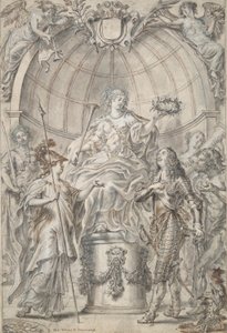 Conception pour un frontispice [?] - Justus van Egmont