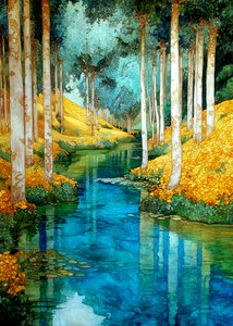 La rivière de la Forêt enchantée - Justyna Jaszke