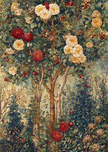 Le jardin des roses enchanté