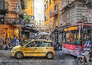 Une rue animée d