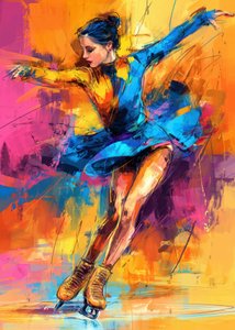 Une patineuse artistique pleine de vie - Justyna Jaszke