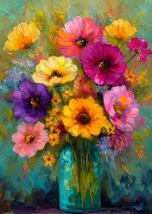 Bouquet floral éclatant - Justyna Jaszke