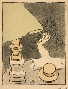 Femme et Lampe, pub. 1894
