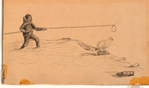 Chasse au lagopède avec une longue perche et un nœud coulant - Kaarale Andreassen