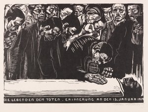 Feuille commémorative pour Karl Liebknecht, 1920 - Käthe Kollwitz