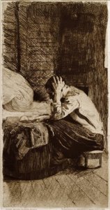 Femme au berceau - Käthe Kollwitz