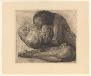 Mère avec enfant mort