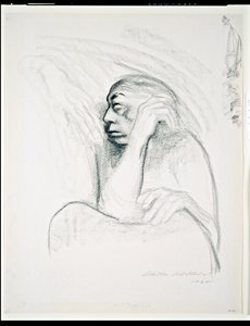 Autoportrait avec la main de la mort, 1924
