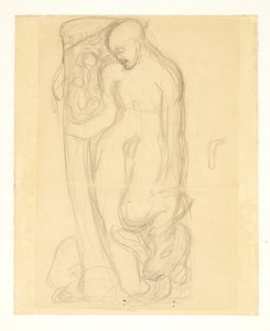 Esquisse pour "Le Seigneur insuffle la vie à Ève"