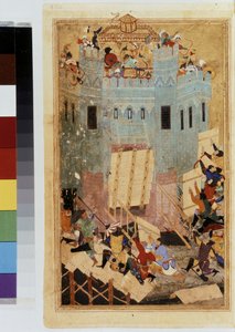 Timur (Tamerlan) : Timur assiégeant le château des Hospitaliers à Smyrne en 1402