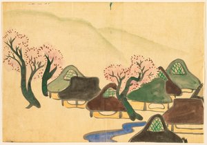Fleurs de Cent Mondes (Momoyogusa) : Village agricole au printemps (Harudenka)