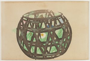 Fleurs de Cent Mondes (Momoyogusa) : Panier de Fleurs - Kamisaka Sekka