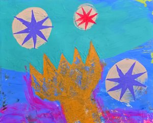 Couronne et étoiles abstraites - Kanat Ibragimov
