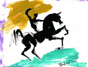 Cheval en mouvement - Kanat Ibragimov
