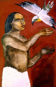 Chaman et oiseau spirituel