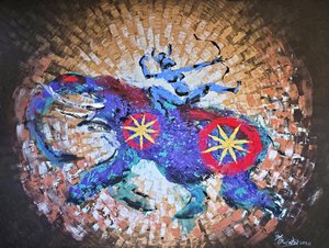 Déesse guerrière taureau - Kanat Ibragimov