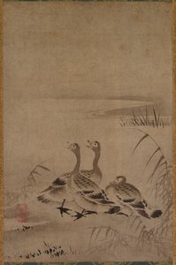 Oies sauvages, début des années 1500 - Kano Chokichi