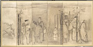 Les sept sages de la forêt de bambous - Kanō Tan’yū