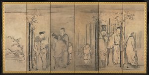 Les Sept Sages de la Forêt de Bambous, Quatre Anciens du Mont Shang, 1600s