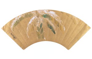 Palmier bananier dans la neige