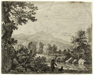 Homme avec un chien