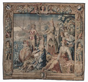Antoine et Cléopâtre (Antoine attrape un poisson salé); tapisserie, date inconnue