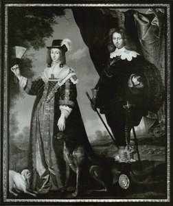 Leonora Christina, comtesse Ulfeldt 1621-1698 et Valdemar Christian de Schleswig-Holstein 1622-1656 - Karel van Mander III