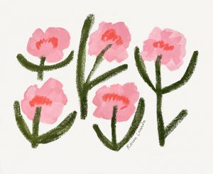 Fleurs roses modernes