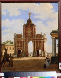 La porte rouge à Moscou - Karl Fridrikh Petrovich Bodri