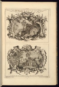 Design pour deux cartouches, 1745