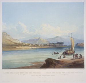 Camp des Gros Ventres des Prairies sur le Haut Missouri