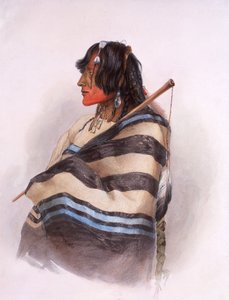 Kiasax, homme des Pieds-Noirs Piegan - Karl Bodmer