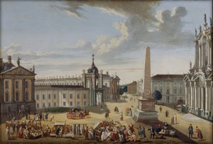 Alter Markt Potsdam - vue sur la Schlossstraße - Karl Christian Wilhelm Baron