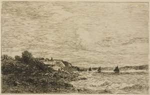 La Seine devant Honfleur - Karl Daubigny