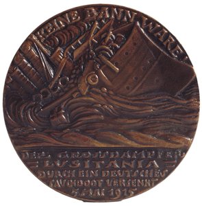 Médaille commémorant le torpillage du paquebot 