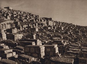Jérusalem, vallée de Josaphat avec tombes juives