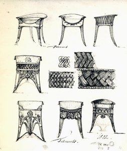 Dessins pour tabourets - Karl Haller von Hallerstein