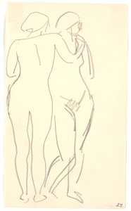 Deux modèles debout