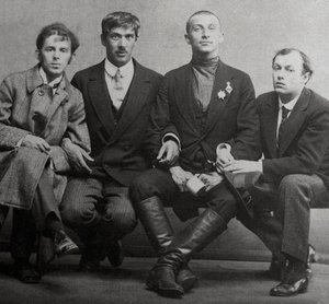 Osip Mandelstam, Korney Chukovsky, Benedikt Livshits et Yury Annenkov, 1914