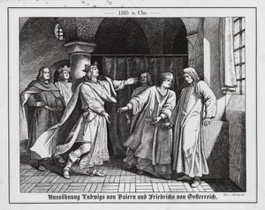 Réconciliation de Louis de Wittelsbach et de Frédéric de Habsbourg