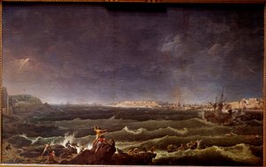 Tempête en rade de Saint-Malo