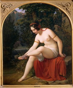 Nymphe se baignant, par Heinrich Karl Anton Mucke