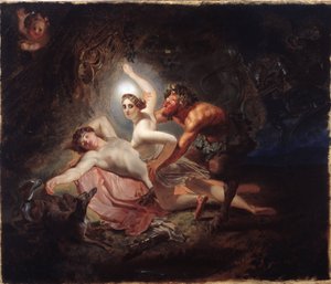 Diane, Endymion et un satyre