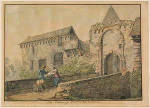 Ruine de la Tiefburg à Handschuhsheim - Carl Philipp Fohr